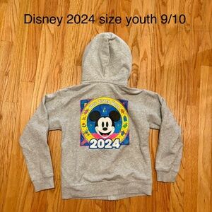 Girls Zip up Neon Disney Hoodie